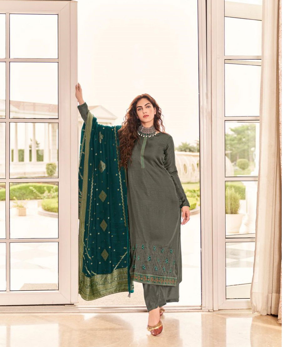 Deepsy Monalisa 6 Nahya Silk Embroidery Exclusive Festive Wear Salwar Kameez Collection
